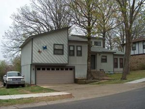 Before house siding work